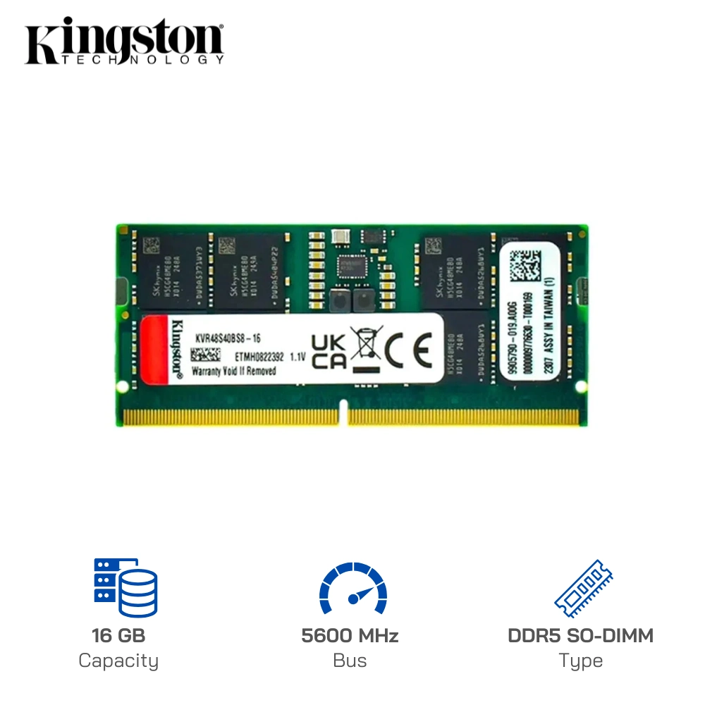 RAM Laptop Kingston 16GB DDR5 5600MHz (KVR56S46BS8-16WP)