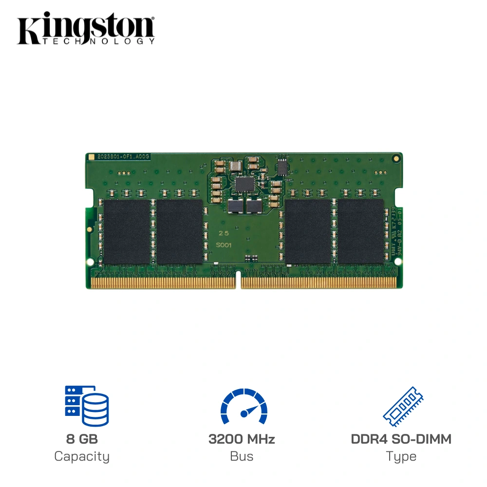 RAM Laptop Kingston 8GB DDR4 3200MHz 1.2V (KVR32S22S8/8)