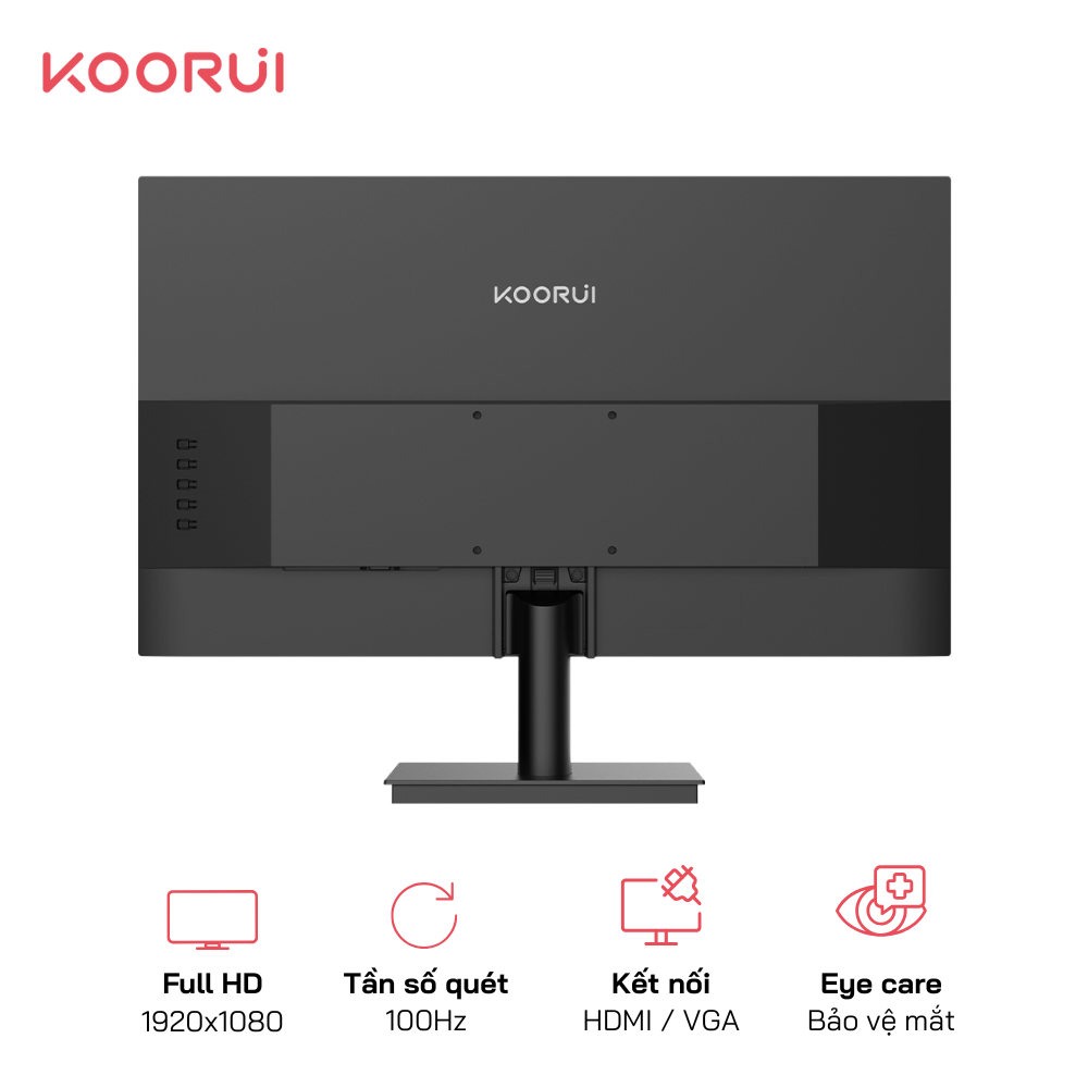 Màn hình FHD Koorui E2212F 22 Inch Tấm nền VA 100Hz 6ms 250nits Kết nối HDMI