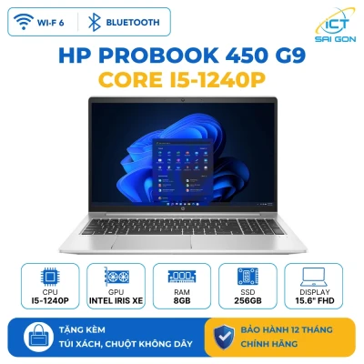 Laptop HP ProBook 450 G9 6M0Z5PA (Intel Core i5-1240P /8GB /512GB SSD /15.6″ FHD /1.7kg)