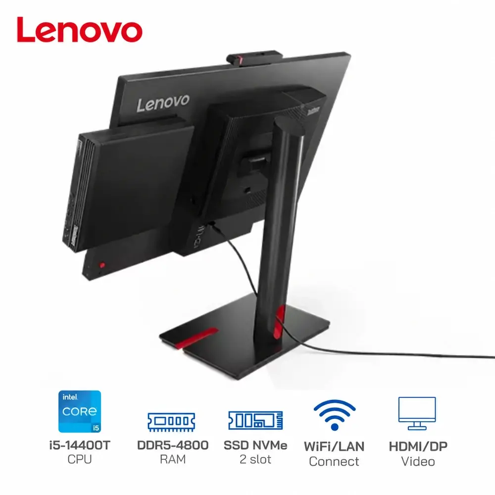 Lenovo ThinkCentre M70q Gen 5 Tiny – i5-14400T, RAM 8GB/16GB, SSD 256GB — ảnh 7