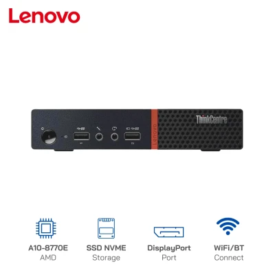 Mini PC cũ ThinkCentre M715Q Tiny, CPU AMD PRO A10-8770E, Ram 8GB, SSD 256GB, Wifi 5G, 99%
