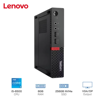 Mini PC cũ Lenovo ThinkCentre M910q Tiny Core i5-6500T, Ram 8GB, SSD 256GB NVME