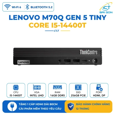 Mini PC Lenovo ThinkCentre M70q Gen 5 Tiny Core i5-14400T