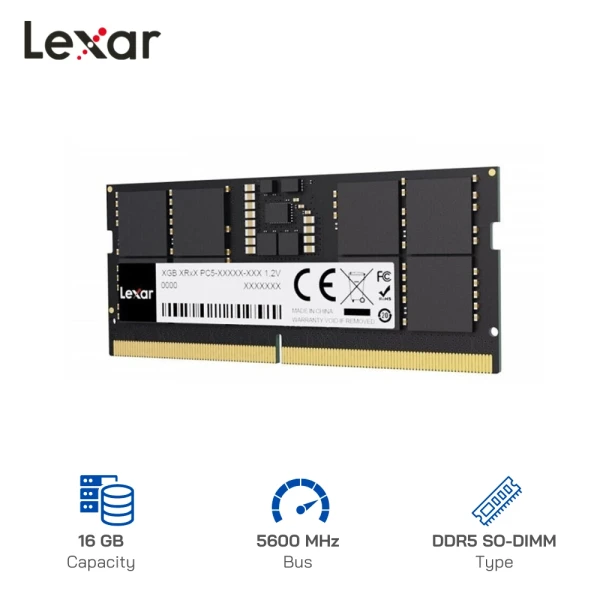 RAM Laptop Lexar 16GB DDR5 5600MHz (LD5S16G56C46ST-BGS)