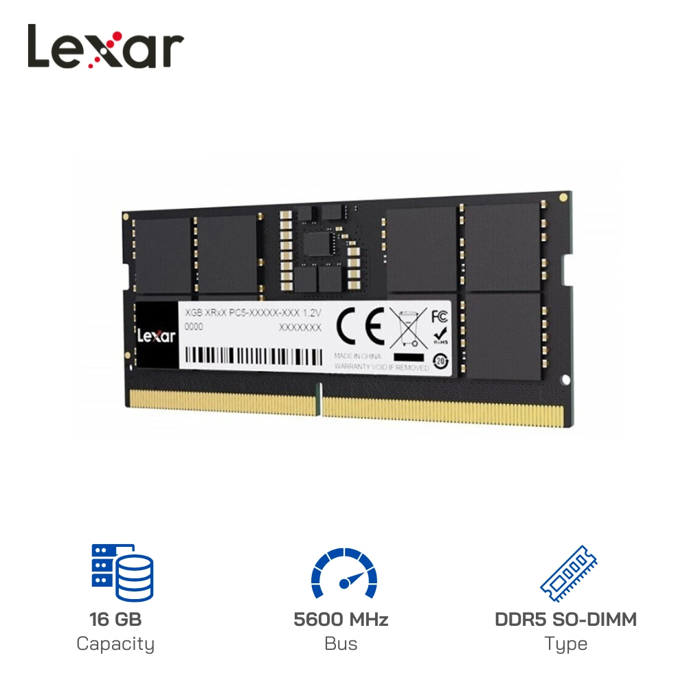 RAM Laptop Lexar 16GB DDR5 5600MHz (LD5S16G56C46ST-BGS)