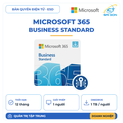 Phần mềm Microsoft 365 Business Standard Retail All Lng APAC EM SubPKL 1YR Onln DwnLd NR ESD - Key điện tử - KLQ-00209