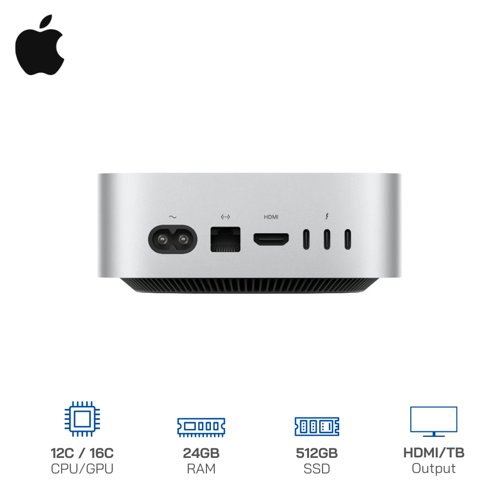 Mac Mini M4 Pro (MCX44SA/A) 12C CPU/16C GPU/24GB RAM/512GB SSD
