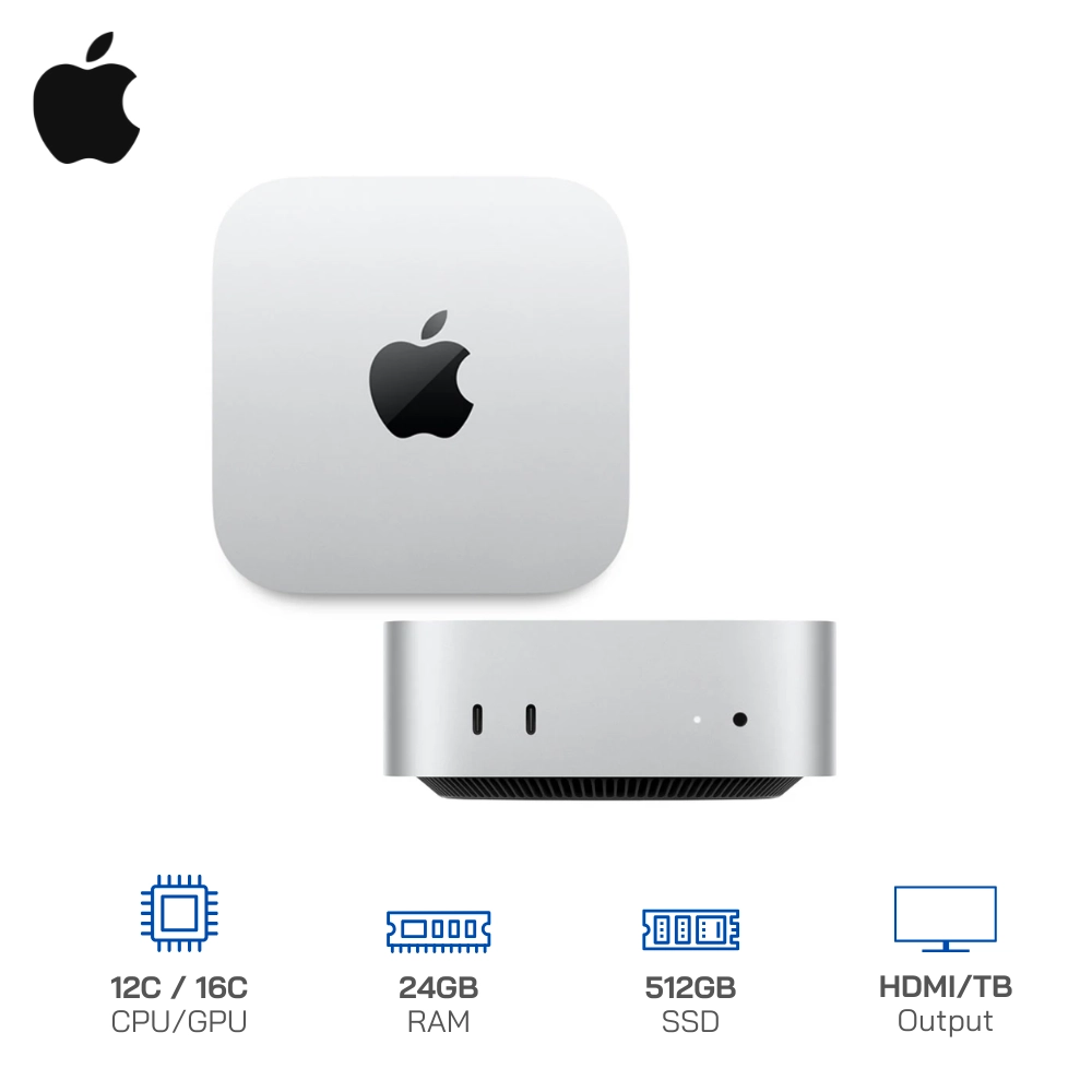 Mac Mini M4 Pro (MCX44SA/A) 12C CPU/16C GPU/24GB RAM/512GB SSD