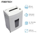 Máy hủy giấy Magitech OM-16XC - Hủy vụn 14-16 Tờ/Lần, Khổ Giấy A4, Tốc độ hủy: 3.0m/min