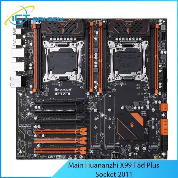 Mainboard Huananzhi X99-F8D PLUS - Support 2 CPU - Socket LGA2011-3 - NVME PCIE