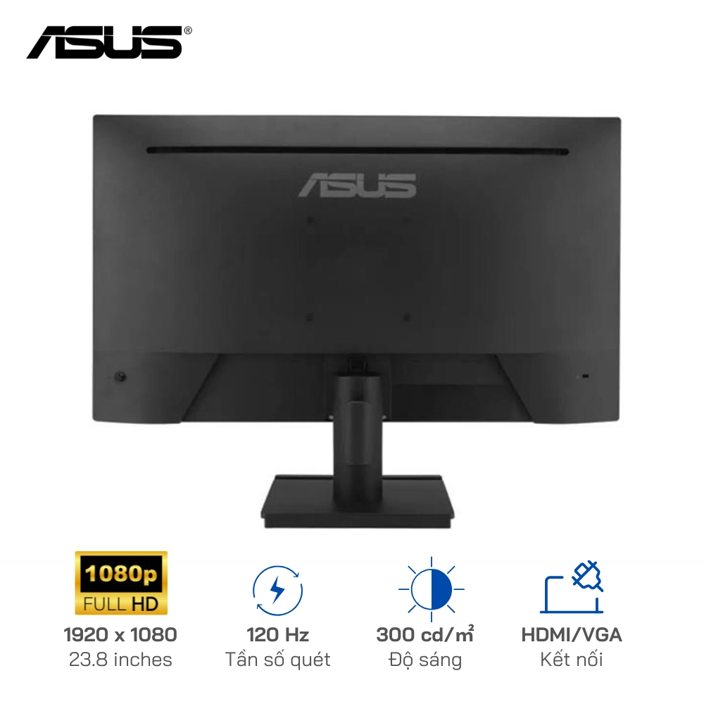 Màn hình ASUS VA249HG-R 23.8 inches | IPS | FHD | 120Hz | 1ms | Kết nối: HDMI/VGA