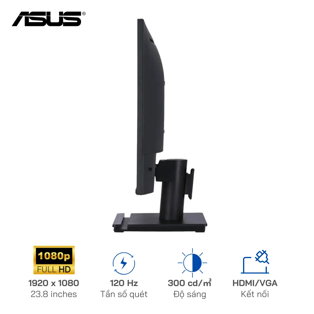 Màn hình ASUS VA249HG-R 23.8 inches | IPS | FHD | 120Hz | 1ms | Kết nối: HDMI/VGA