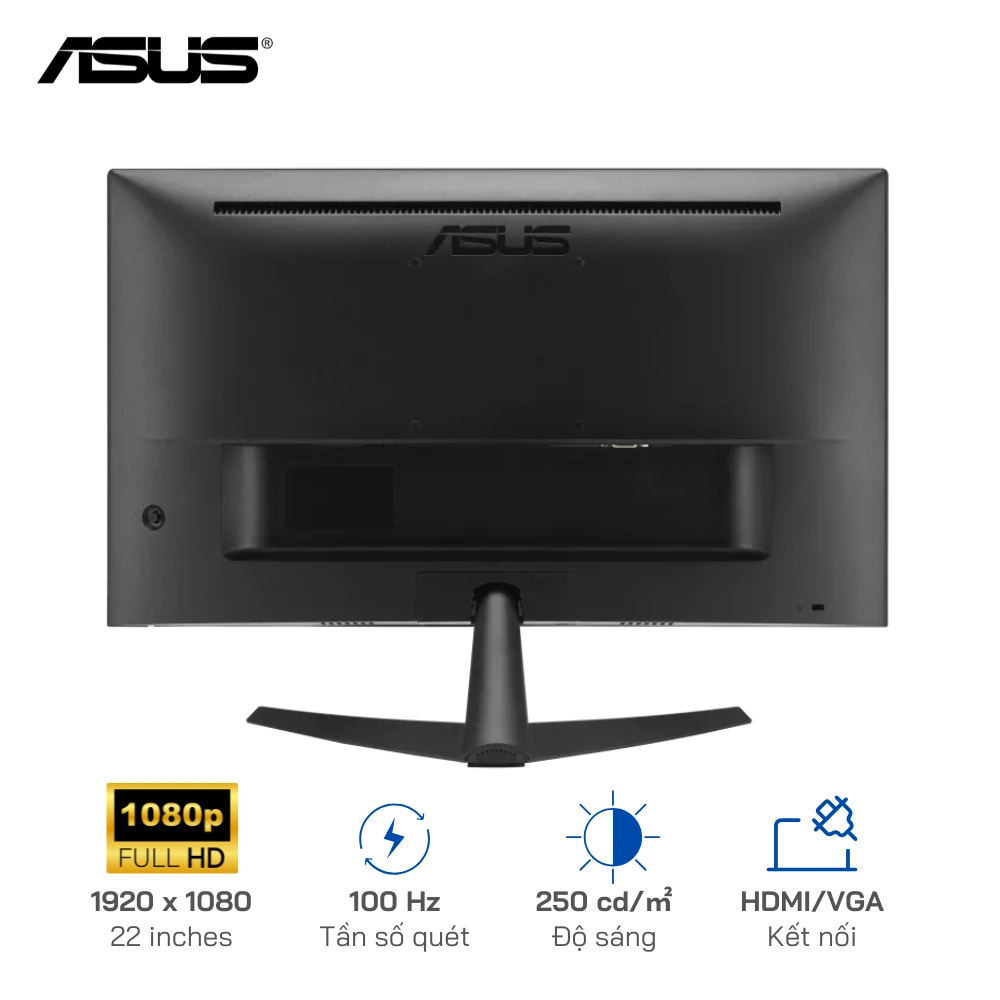 Màn hình gaming ASUS VY229HF 22 inches | IPS| FHD | 100Hz | 1ms | Kết nối: HDMI/VGA