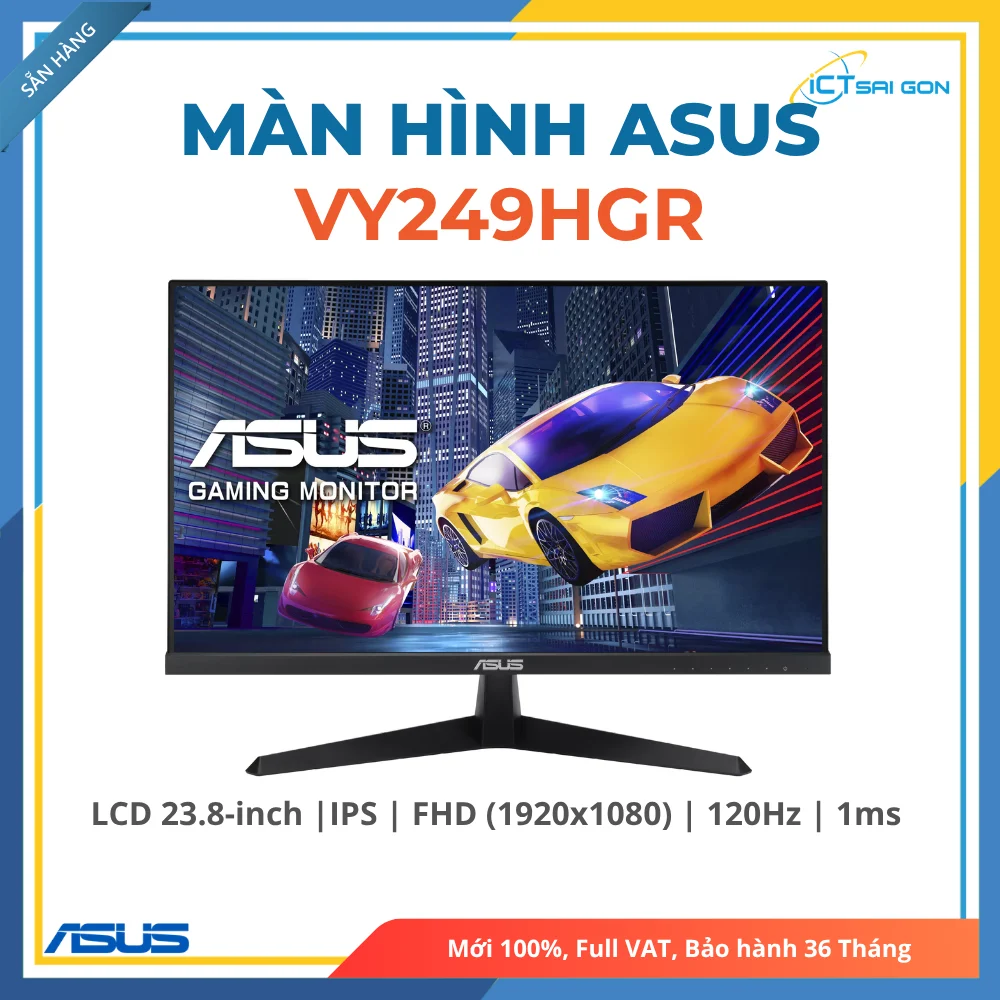 Màn hình ASUS VY249HGR 23.8-inch | IPS | FHD | 120Hz | 1ms | Kết nối: HDMI/VGA