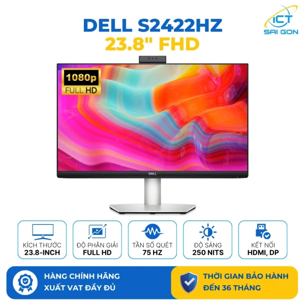Màn hình Dell S2422HZ 23.8' Video Conferencing