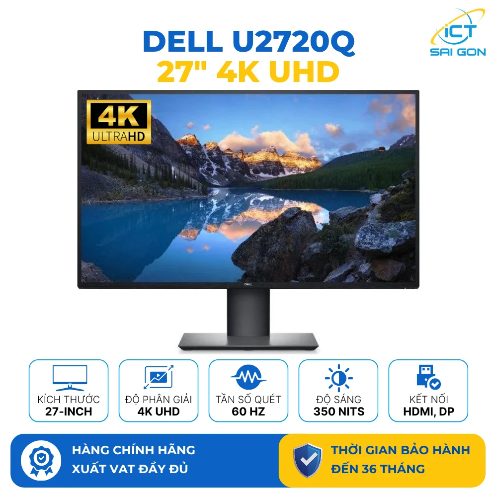 Màn hình LCD Dell U2720Q (3840 x 2160/IPS/60Hz/8 ms)
