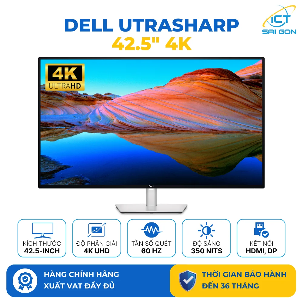 Màn hình Dell Ultrasharp U4323QE 42.51 inch 4K IPS - Chuyên dụng đồ họa