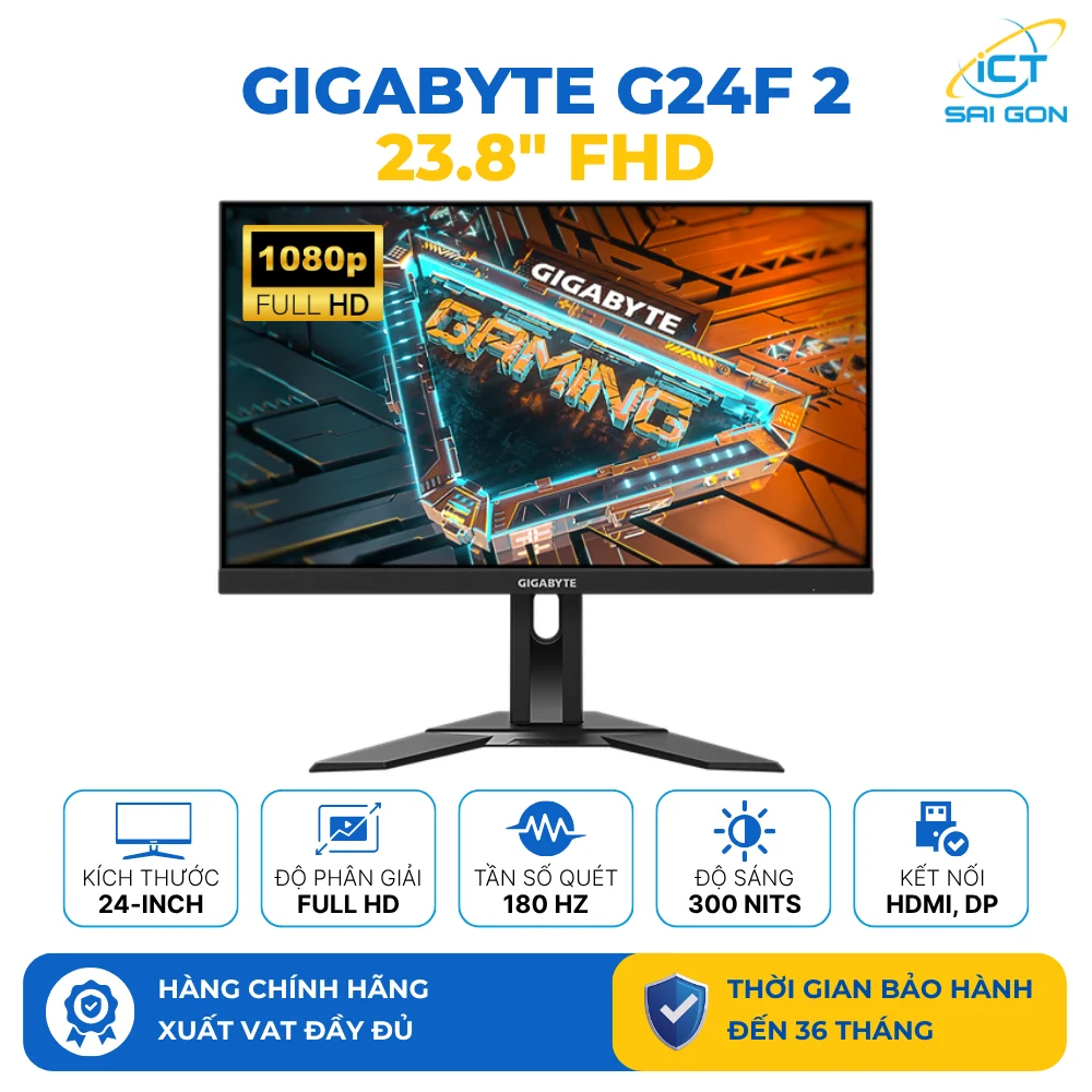 Màn hình GIGABYTE G24F 2 24" IPS 180Hz chuyên game — ảnh 9