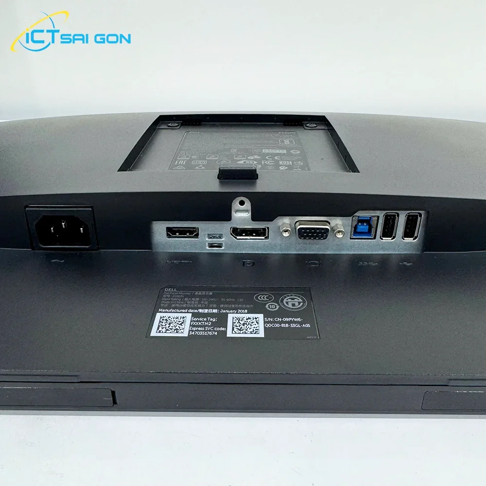 Màn hình Dell P2417H 23.8 inch IPS Cũ (98% - Hàng Tuyển) – Chuẩn Màu Đồ Họa, Chân Đế Xoay Đa Năng