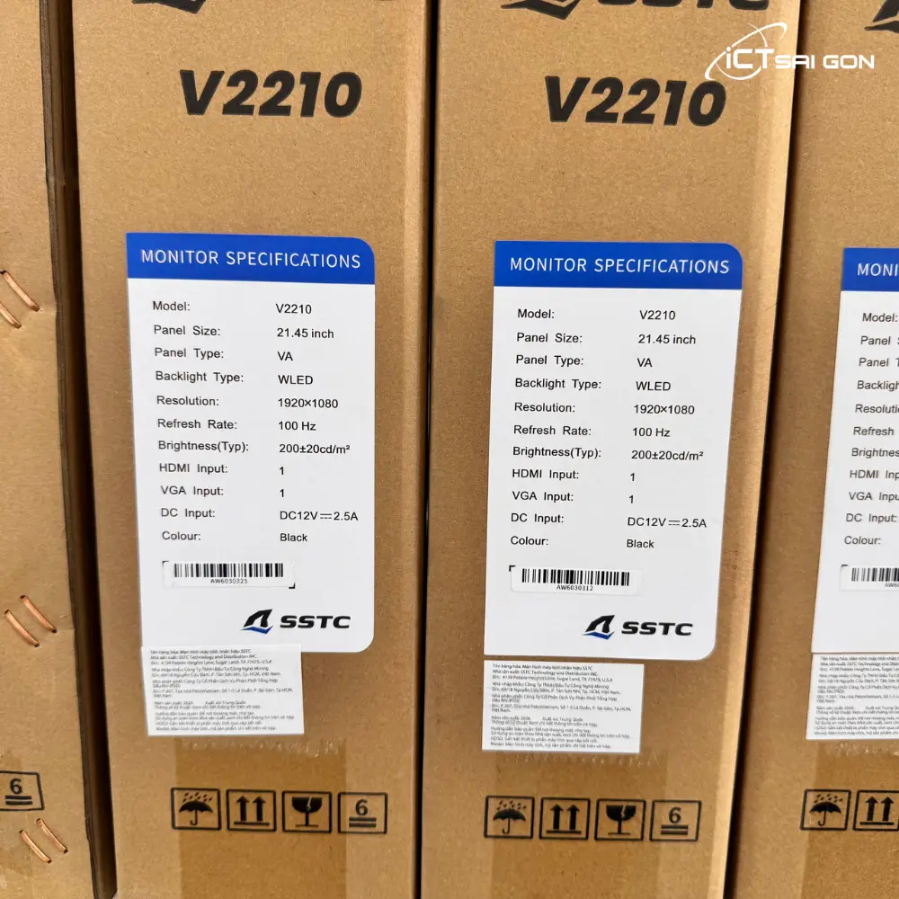 Màn hình SSTC V2210 LCD 21.45 inch FHD (1920x1080) / VA WLED / 100Hz/ 200Nits