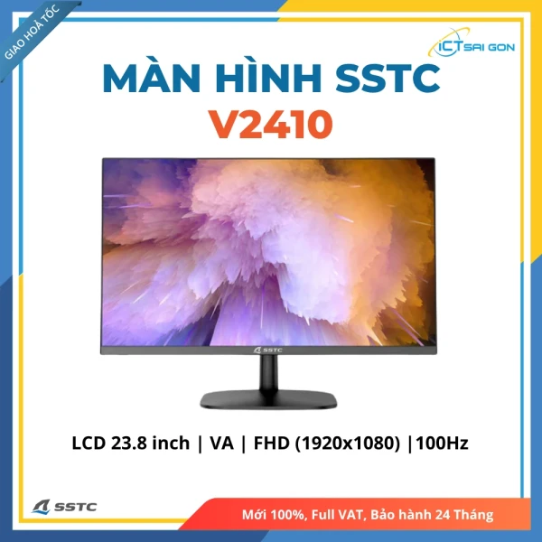 Màn hình SSTC V2410 LCD 23.8 inch FHD (1920x1080) / VA WLED / 100Hz/ 200Nits