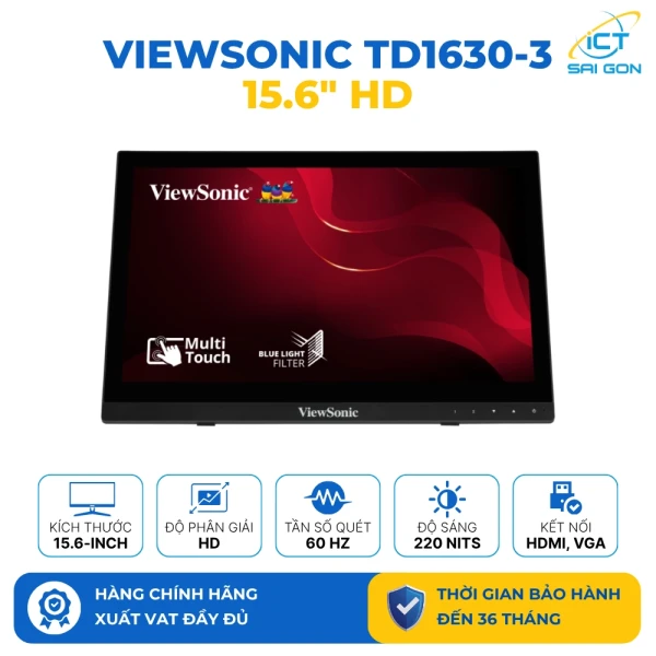 Màn hình cảm ứng Viewsonic TD1630-3 15.6 inch