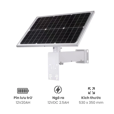 Tấm năng lượng mặt trời Monocrystalline 40W 12V20AH