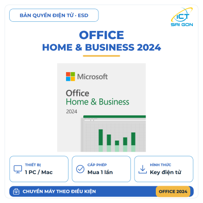 Phần mềm Office Home & Business 2024 All Lng APAC EM Retail Online ESD - Key điện tử - EP2-06604