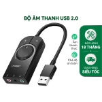 Cáp Chuyển đổi cổng USB 2.0 sang Audio 3.5mm kèm Mic, Ugreen CM129 40964