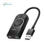 Cáp Chuyển đổi cổng USB 2.0 sang Audio 3.5mm kèm Mic, Ugreen CM129 40964