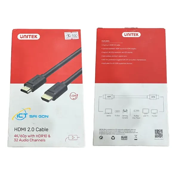 Cáp HDMI Unitek Y-C137M (1.5m)