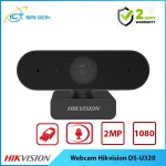 Webcam Hikvision DS-U320 - 2MP - FHD (1920 x 1080) - Tích hợp Mic, chống ồn thông minh - Không cần cài đặt