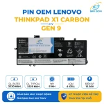 Pin OEM Lenovo ThinkPad X1 Carbon Gen 9 (2021) — 15.36V / 51Wh / 4 cell (L18C4P71)