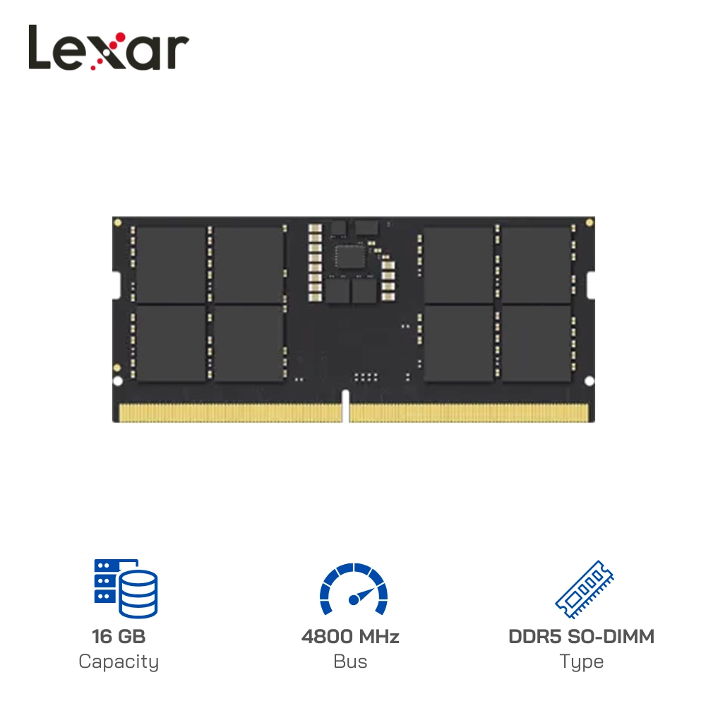 RAM Laptop Lexar 16GB DDR5 Bus 4800MHz 1.1V (LD5DS016G-B4800GSST)