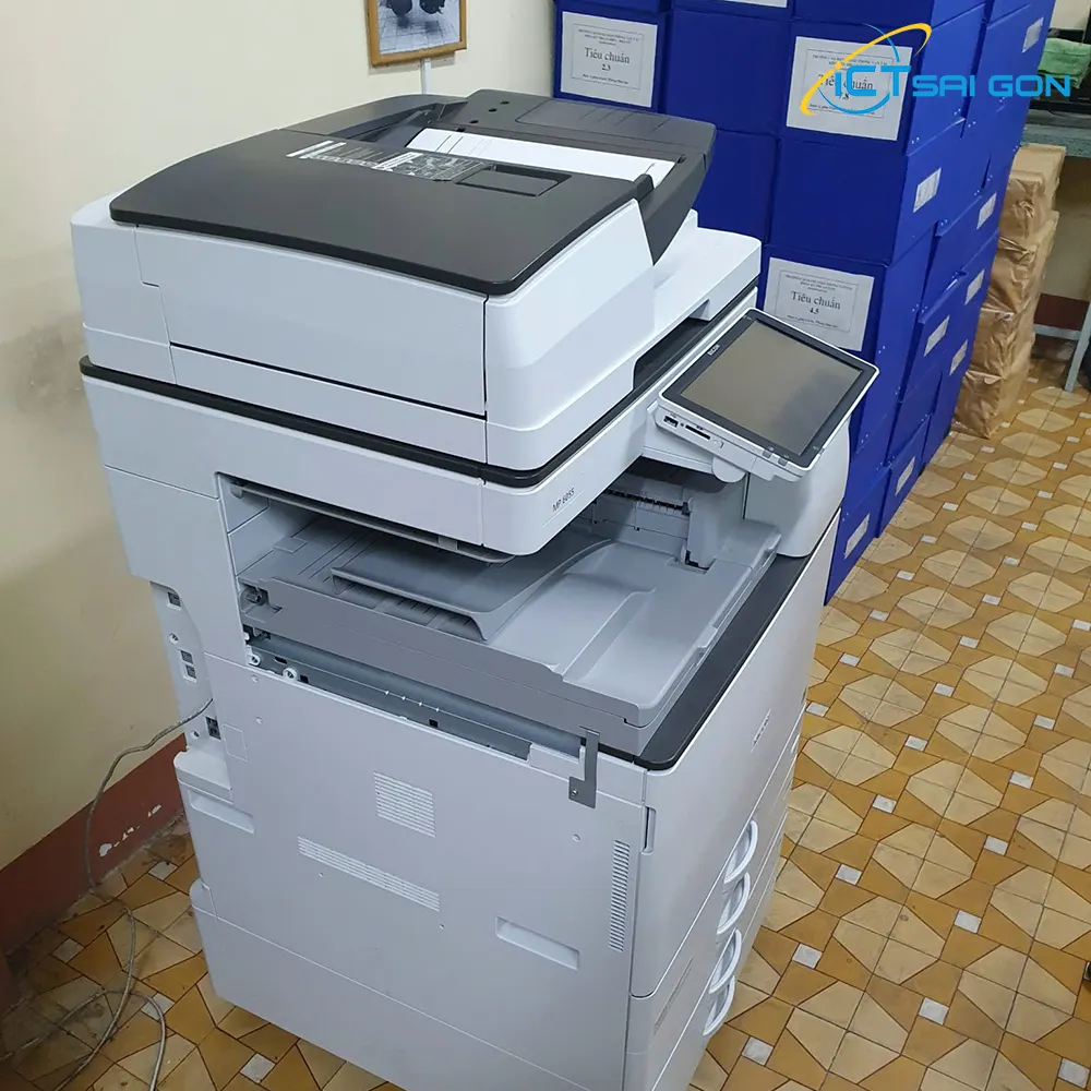Cho thuê máy photocopy trắng đen Ricoh MP 6055 Tốc độ sao chụp 60 trang/phút