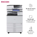 Máy Photocopy RICOH MP 6055 Kết nối USB/LAN/WiFi/Bluetooth - Tốc độ 60 trang/ phút.