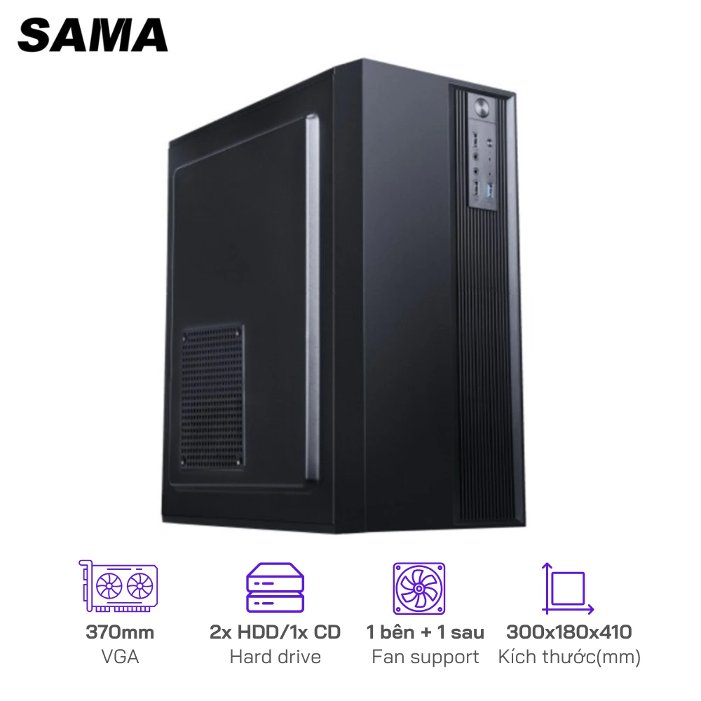 Case Sama A302/Main: Micro-ATX / ATX/2x HDD/Fan slot: 2