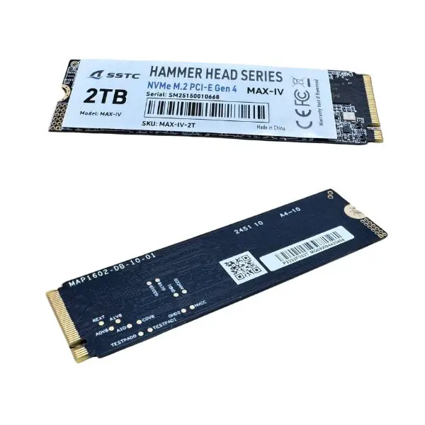 Ổ cứng SSD hiệu SSTC M2 NVMe Max IV 2TB (MAX-IV 2TB) | R/W: 7000/6800 Mbps