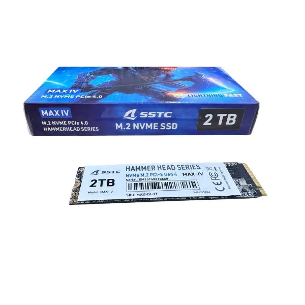 Ổ cứng SSD hiệu SSTC M2 NVMe Max IV 2TB (MAX-IV 2TB) | R/W: 7000/6800 Mbps