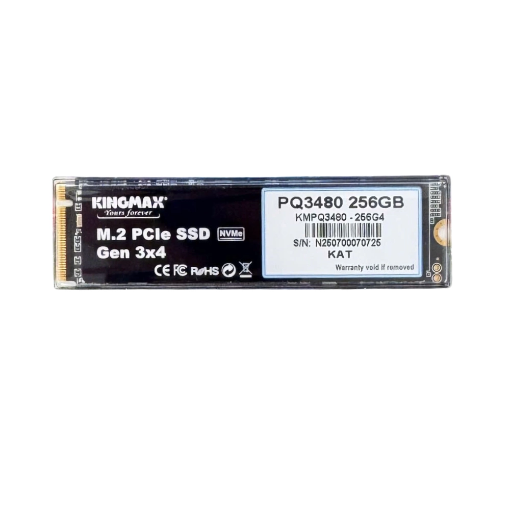 Ổ cứng SSD NVMe Kingmax Zeus PQ3480 256GB M.2 2280 PCIe Gen3 x4 | R/W:2250/1200 Mbps