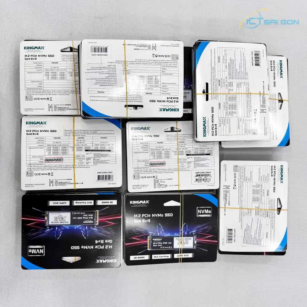 Ổ cứng SSD NVMe Kingmax Zeus PQ3480 256GB M.2 2280 PCIe Gen3 x4 | R/W:2250/1200 Mbps