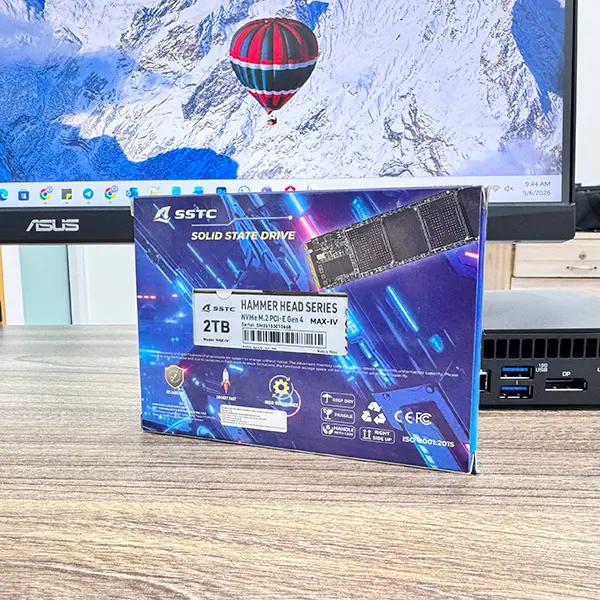 Ổ cứng SSD hiệu SSTC M2 NVMe Max IV 2TB (MAX-IV 2TB) | R/W: 7000/6800 Mbps