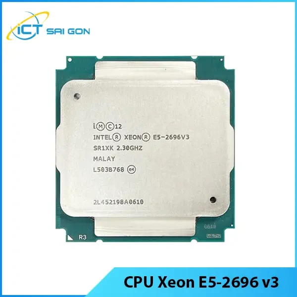 CPU Intel Xeon E5-2696 v3 - 18 nhân, 36 luồng, 45MB Cache - Socket LGA 2011-3