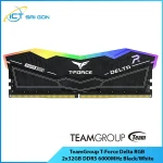 Ram Desktop TeamGroup T-Force Delta RGB 2x32GB DDR5 6000MHz Black/White