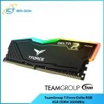 Ram TeamGroup T-Force Delta RGB 8GB DDR4 3600MHz Black/White