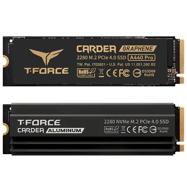 Ổ cứng SSD TeamGroup 1TB CARDEA A440 PCIe Gen4 x4  tốc độ 7,000/5,500 MB/s