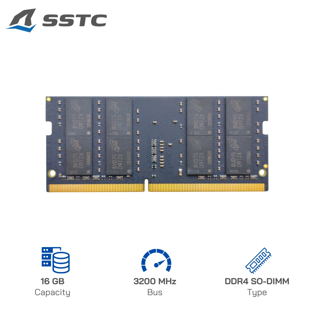 Ram Laptop SSTC 16GB DDR4 SO-DIMM 3200MHz-1.2V (Thương hiệu Mỹ)