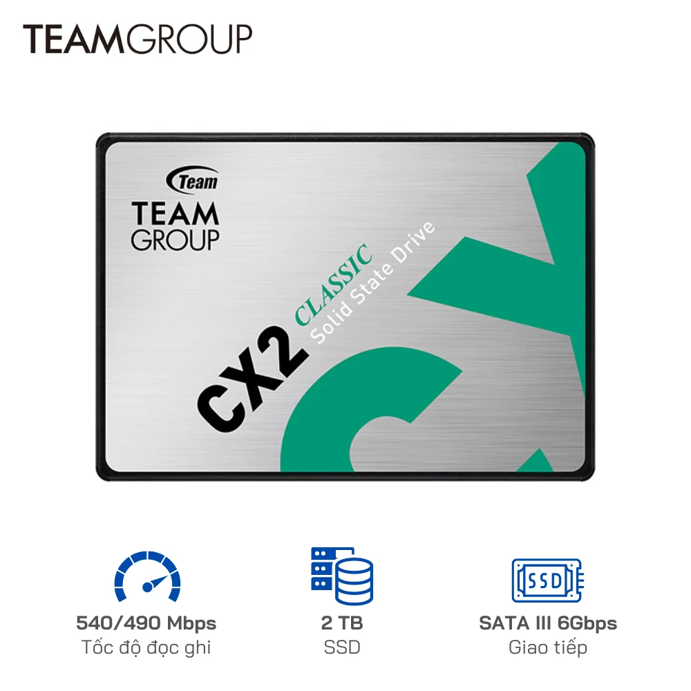 Ổ cứng SSD TeamGroup CX2 2TB 2.5 inch SATA III