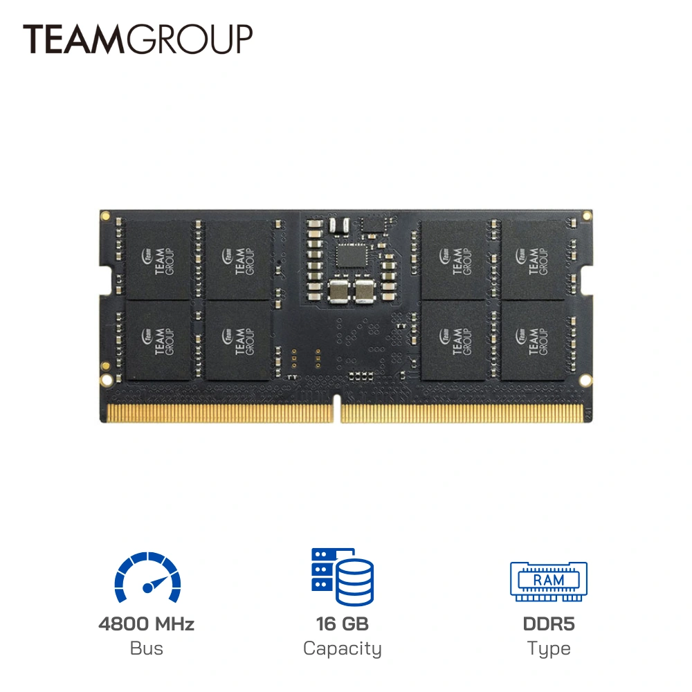 Ram Laptop TeamGroup Elite 16GB DDR5-4800Mhz Chính hãng